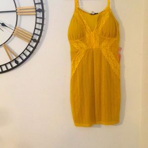 Large mustard yellow dress from haute Monde